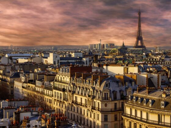 Vue aérienne de Paris.